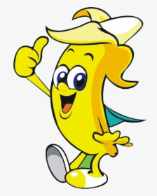 Cartoon Banana Clip Art - Cartoon Banana Clipart, HD Png Download, Transparent PNG