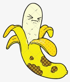 Transparent Banana Clip Art Png - Rotten Banana Cartoon, Png Download, Transparent PNG