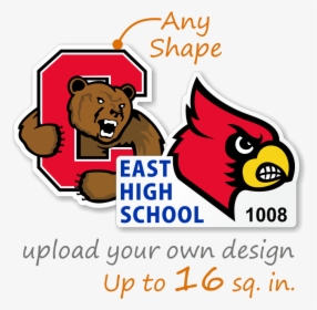 Custom Shape Window Decal - Louisville Logo, HD Png Download, Transparent PNG