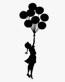 Girl Holding At Getdrawings - Petite Fille Avec Ballon, HD Png Download, Transparent PNG