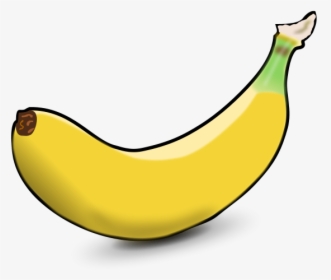 Banana Cartoon Cliparts - Banana Fruit Clip Art, HD Png Download, Transparent PNG