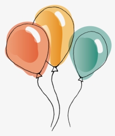 Watercolor Balloon Vector Painting Download Hd Png - Transparent Background Balloons Clip Art, Png Download, Transparent PNG