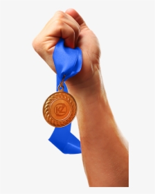 Bronze Medal - Medal In Hand Png, Transparent Png, Transparent PNG