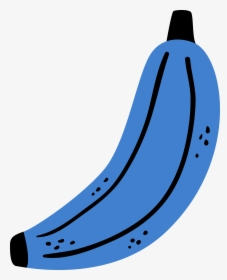 Transparent Banana Clip Art - Blue Banana Clipart, HD Png Download, Transparent PNG