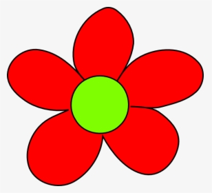 Red Flower Clip Art - Red Flower Clipart Png, Transparent Png, Transparent PNG