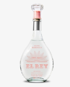 El Rey Silver Hibiscus Tequila - Glass Bottle, HD Png Download, Transparent PNG