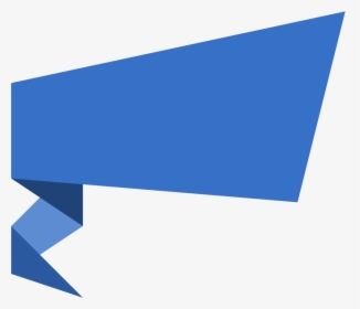 Transparent Banner Vector Png - Blue Origami Banner Png, Png Download, Transparent PNG