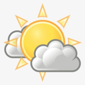 Cliparts For Free Download - Sun With Clouds Transparent, HD Png Download, Transparent PNG