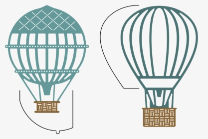 Coloring Page Printable Hot Air Balloon, HD Png Download, Transparent PNG
