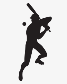 Baseball Player Silhouette Clip Art Image - Baseball Catcher Cartoon Transparent, HD Png Download, Transparent PNG