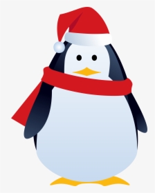 Christmas Penguin Cartoon - Christmas Clipart Penguin, HD Png Download, Transparent PNG