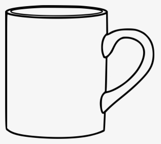 This Png File Is About Outline , Coffee , Cup , Mug - Outline Image Of Mug, Transparent Png, Transparent PNG