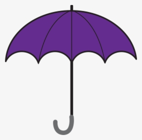 Umbrella, Open, Opened, Handle, Rain, Purple, Weather - Purple Umbrella Clipart, HD Png Download, Transparent PNG