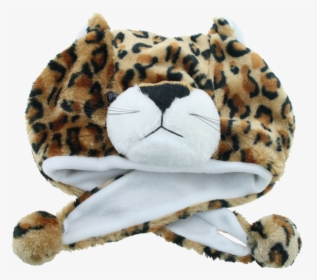 Animal Hat In Leopard - Stuffed Toy, HD Png Download, Transparent PNG