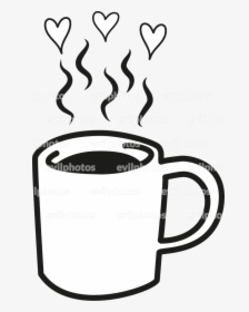 Coffe Drawing Vector And Stock Photo - Coffee Cup, HD Png Download, Transparent PNG