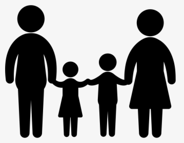 Familiar Group Of Two Children Father And Mother - Mom And Dad Icon, HD Png Download, Transparent PNG