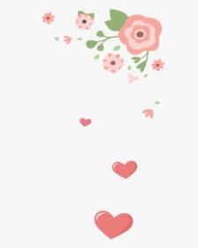 Dibujos Animados Hechos A Mano Con Flores Rosas Decorativas - Flores Rosadas Animadas Png, Transparent Png, Transparent PNG