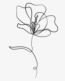Transparent Flores Dibujo Png - Dibujos De Flores Minimalistas, Png Download, Transparent PNG