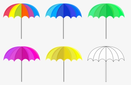 Umbrella, Umbrellas, Satikka, Shadow - Umbrella Clipart Coloured, HD Png Download, Transparent PNG