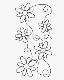 Dibujo Flores Png - Embroidery Machine Edge To Edge Quilting Designs, Transparent Png, Transparent PNG