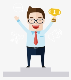 Man Clipart Business - Successful Man Clipart, HD Png Download, Transparent PNG