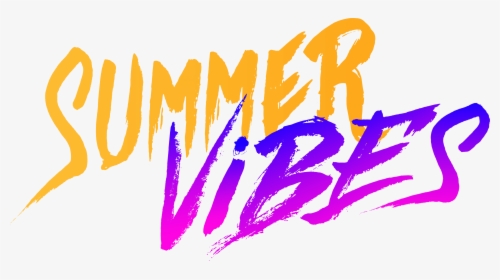 Summer Vibes Text Png, Transparent Png, Transparent PNG