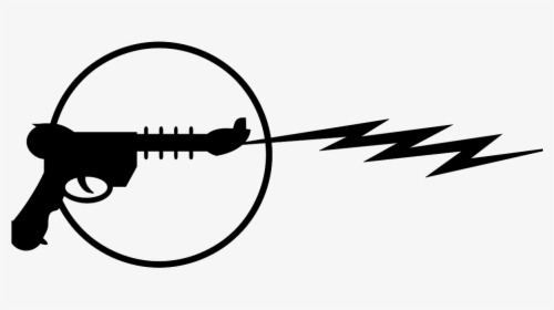 Raygun Firearm Clip Art - Laser Gun Clipart Black And White, HD Png Download, Transparent PNG