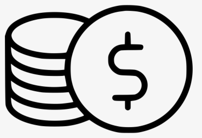 Coins Stack Dollar Sign - Circle, HD Png Download, Transparent PNG