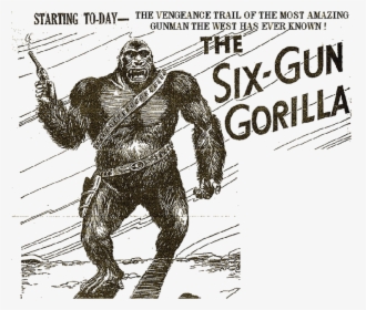 Transparent Guns Crossed Png - Six Gun Gorilla The Wizard, Png Download, Transparent PNG