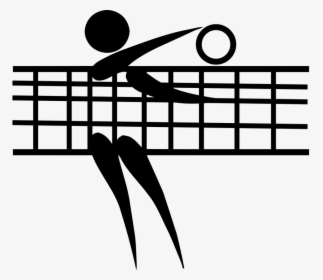 Volleyball, Netball, Ball, Sport, Net, Woman, Black - Figure Of Volleyball, HD Png Download, Transparent PNG