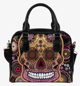 Candy Sugar Skull Shoulder Handbag - Poison Ivy Handbag, HD Png Download, Transparent PNG