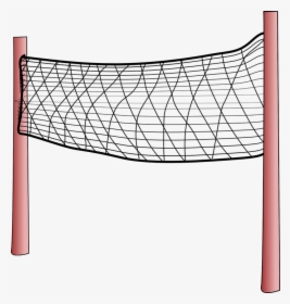Volleyball, Net, Red, Beach, Sports, Game, Competition - Net Clipart, HD Png Download, Transparent PNG