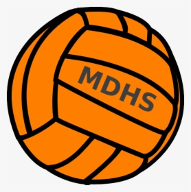 White Volleyball Black Background, HD Png Download, Transparent PNG