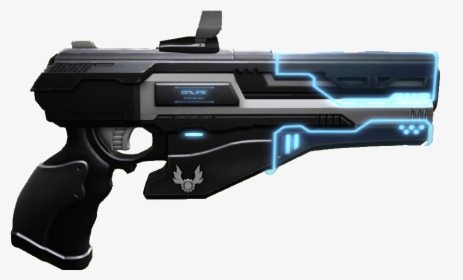 Clip Art Futuristic Revolvers - Laser Gun Transparent Background, HD Png Download, Transparent PNG