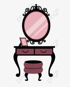 Free Png Teenage Girl Clean Table - Cartoon Vanity, Transparent Png, Transparent PNG