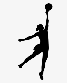 Volleyball Basketball Sport Free Picture - Netball Black And White, HD Png Download, Transparent PNG