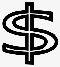 Small Dollar Sign Dp3 Clip Art - Line Drawing Dollar Sign, HD Png Download, Transparent PNG