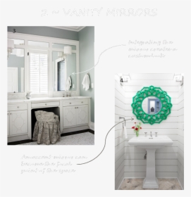 Five Friday Favorites Vanity Mirrors Che Bella Interiors - Make Up Table Bathrooms, HD Png Download, Transparent PNG