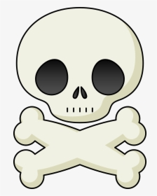 Skull And Crossbones Symbols Signs Free Picture - Skull Clipart Cute, HD Png Download, Transparent PNG