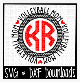 Free Volleyball Mom Svg * Volleyball Mom Circle Monogram - Bharati Shipyard, HD Png Download, Transparent PNG