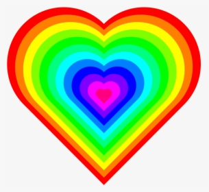 Hearts Heart Images Hd Photo Clipart - Rainbow Heart, HD Png Download, Transparent PNG