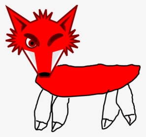 Red Fox Clipart Http Www Clker Com Clipart Red Fox - Cartoon Fox Head, HD Png Download, Transparent PNG