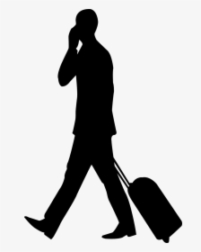 Businessman Travel Suitcase Free Photo - Businessman Clipart, HD Png Download, Transparent PNG