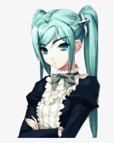 Anime Renders - Serious Anime Girl, HD Png Download, Transparent PNG