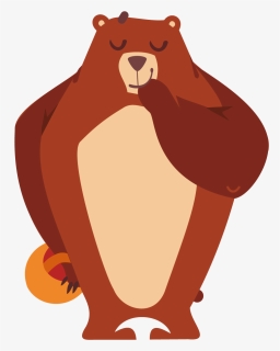 Png Brown Bear Tiger Giant Art Royalty - Bear, Transparent Png, Transparent PNG