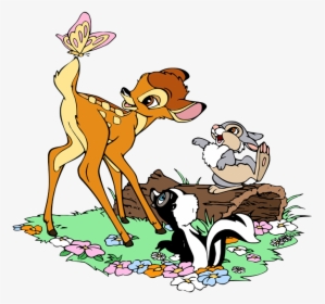 Bambi And Butterfly, HD Png Download, Transparent PNG