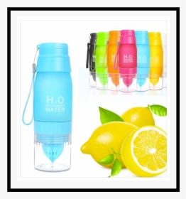 650ml Lemon Bottle-new Arrival - Xmas Gift 650ml Infuser Water Bottle Plastic Fruit, HD Png Download, Transparent PNG