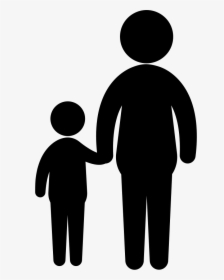 Mother And Son Silhouettes - Honor Your Father And Mother Clipart, HD Png Download, Transparent PNG