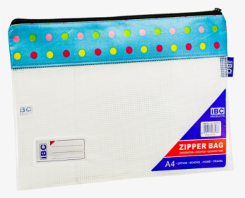 Ibc A4 Zipper Bag Blue Dot - Bag, HD Png Download, Transparent PNG