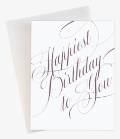 Happy Birthday Calligraphy Handwritten, HD Png Download, Transparent PNG